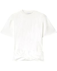 Off-White c/o Virgil Abloh - Mc Twist T-Shirt With Knot - Lyst