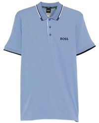 BOSS - Logo-Print Polo Shirt - Lyst