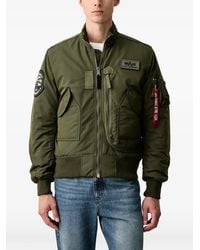 Alpha Industries - Patch-Detail Bomber Jacket - Lyst