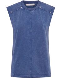 Dion Lee - Logo-embossed Cotton Tank Top - Lyst
