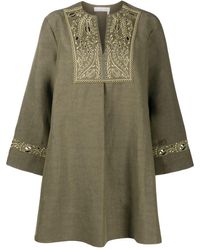 espalier embroidered tunic dress