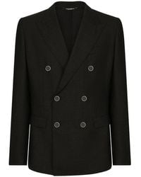 Dolce & Gabbana - Wollen Jack Met Dubbele Rij Knopen - Lyst