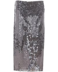 Patrizia Pepe - Sequined Midi Skirt - Lyst