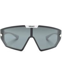 Versace - Medusa Shield-Frame Sunglasses - Lyst