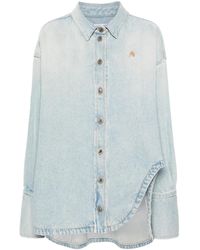 The Attico - Denim Coat - Lyst