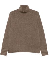 Max Mara - Stehkragen-Pullover mit Raglanärmeln - Lyst