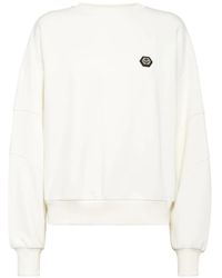 Philipp Plein - Fleece Round Neck Sweatshirt Ogo Fatale - Lyst