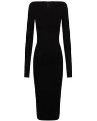 DSquared² - Long-Sleeve Midi Dress - Lyst