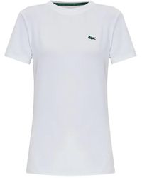Lacoste - Logo-Patch T-Shirt - Lyst