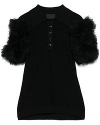 Givenchy - Pompom-Detail Polo Top - Lyst