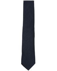Canali - Micro-Pattern Silk Tie - Lyst
