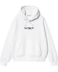 Carhartt - Ink Bleed Logo-print Hoodie - Lyst