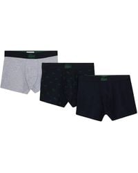 Lacoste - Drie Boxershorts Met Logoband - Lyst