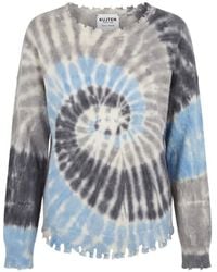 Kujten - Cashmere Tie-Dye Distressed-Effect Sweater - Lyst