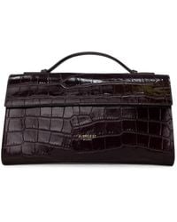 Avenue - Paloma Crocodile-Effect Leather Tote Bag - Lyst