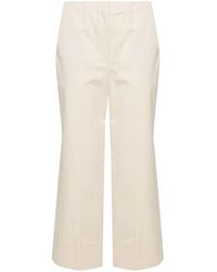 Theory - Mid-Rise Cropped Trousers - Lyst