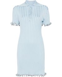 Jil Sander - Ribbed-Knit Mini Dress - Lyst