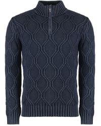 Moorer - Cable-Knit Half-Zip Pullover - Lyst