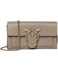 Pinko - Love Bag Wallet Chain-Link Shoulder Bag - Lyst
