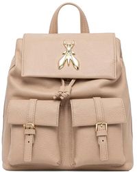 Patrizia Pepe - Fly Pebbled-Leather Backpack - Lyst