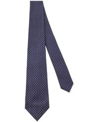 Kiton - Cravate À Motif Géométrique - Lyst