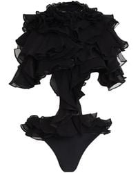 Amir Slama - Ruffled Swimsuit - Lyst
