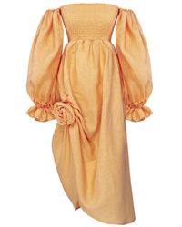 Sleeper - Atlanta Off-The-Shoulder Smocked Dress - Lyst