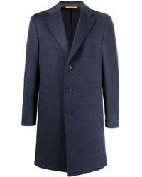 Canali - Single-breasted Button Coat - Lyst