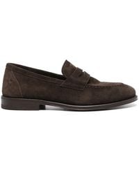 Henderson - Penny-Slot Suede Loafers - Lyst