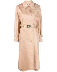 Fendi - Belted Trench Coat - Lyst