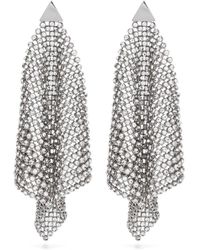 Rabanne - Crystal-embellished Drop Earrings - Lyst