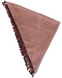 Alysi - Sjaal Met Geometrische Print En Kwastje - Lyst
