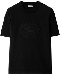 Burberry - Katoenen T-Shirt Met Print - Lyst