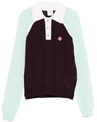 CASABLANCA - Colourblock Polo Top - Lyst