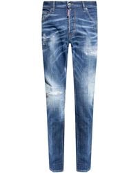 DSquared² - Jeans Taglio Regular Con Effetto Vissuto - Lyst