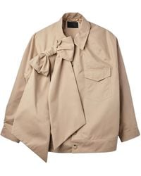 Simone Rocha - Bow-Detail Dolman-Sleeve Jacket - Lyst