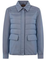 Moorer - Muriel Jacke Mit Wattiertem Kragen - Lyst
