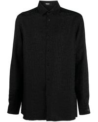 Versace - Crocodile Jacquard Pattern Shirt - Lyst