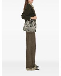 Burberry Medium Bucket Bag in Natural | Lyst
