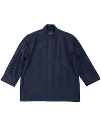 Balenciaga - Button-up Parka Jacket - Lyst