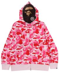 A Bathing Ape - Felpa Con Stampa Camouflage E Cappuccio - Lyst