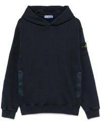 Stone Island - Compass-Motif Hooded Sweatshirt - Lyst