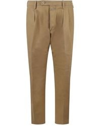 Closed - Geplooide Broek Van Stretch-Katoen - Lyst