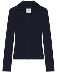 Courreges - Fine-Ribbed Cardigan - Lyst