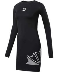 Reebok - Long-Sleeve Mini Dress - Lyst