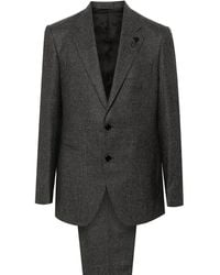 Lardini - Brooch-Detail Suit - Lyst