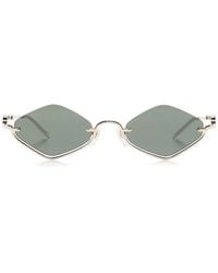 Gucci - Sonnenbrille Mit Geometrischem Gestell - Lyst