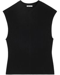 Ami Paris - Jersey Sleeveless Fitted Top - Lyst
