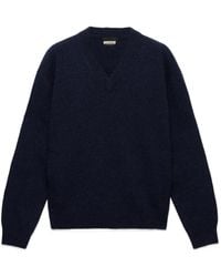 Prada - Re-Cashmere Pullover Mit V-Ausschnitt - Lyst