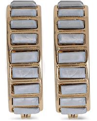 DKNY - Baguette-Cut Embellished Earrings - Lyst
